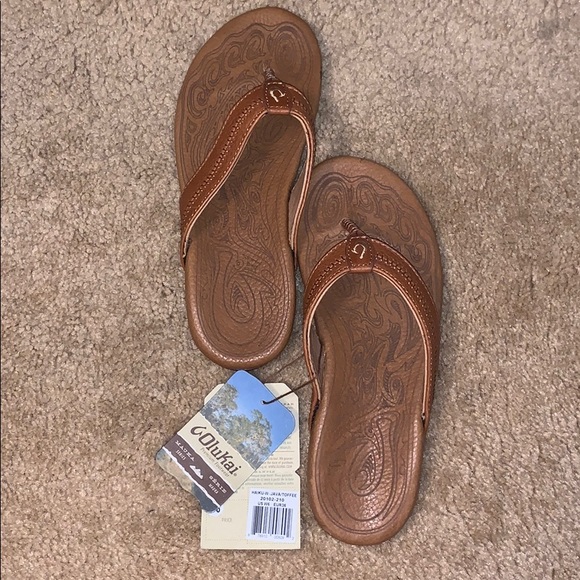 NWT OluKai Haiku Premium Leather Sandals US W6 - Picture 2 of 13